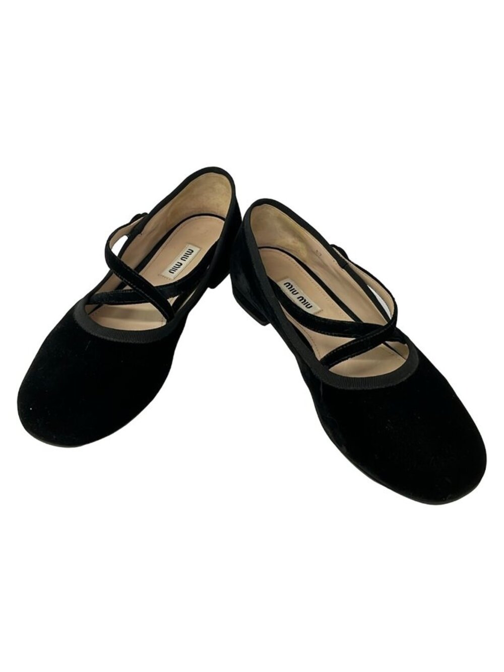 Miu Miu Flat Shoes 37 Black - Picture 2 of 6